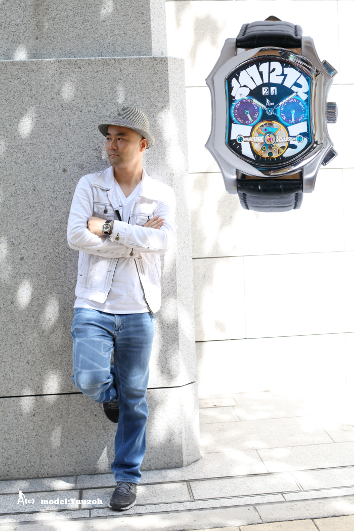 A(c)ALPHA自動巻機械式腕時計デイカレンダー