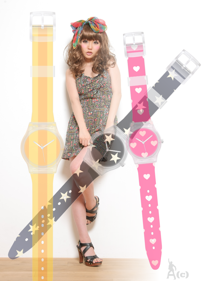 A(c)Osakawatch�I���W�i���r���vPVC CLEAR WATCH