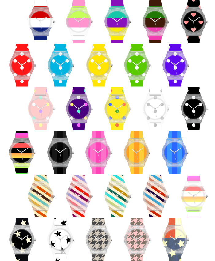 A(c)Osakawatch�I���W�i���r���vPVC CLEAR WATCH